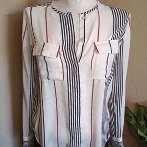 Who What Wear striped blouse sz XS